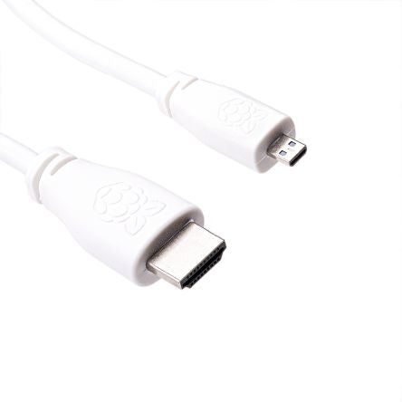 Raspberry Pi - T7689AX cable HDMI 1 m HDMI tipo A (Estándar) HDMI tipo D (Micro) Blanco