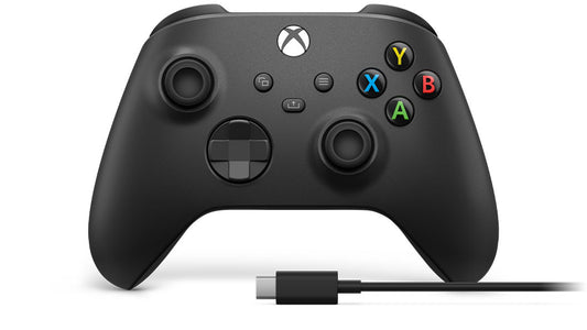 Microsoft - Xbox Wireless Controller + USB-C Cable Negro Gamepad Analógico/Digital PC  Xbox One  Xbox One S  Xbox One X  Xbox Series S  Xbox Series X