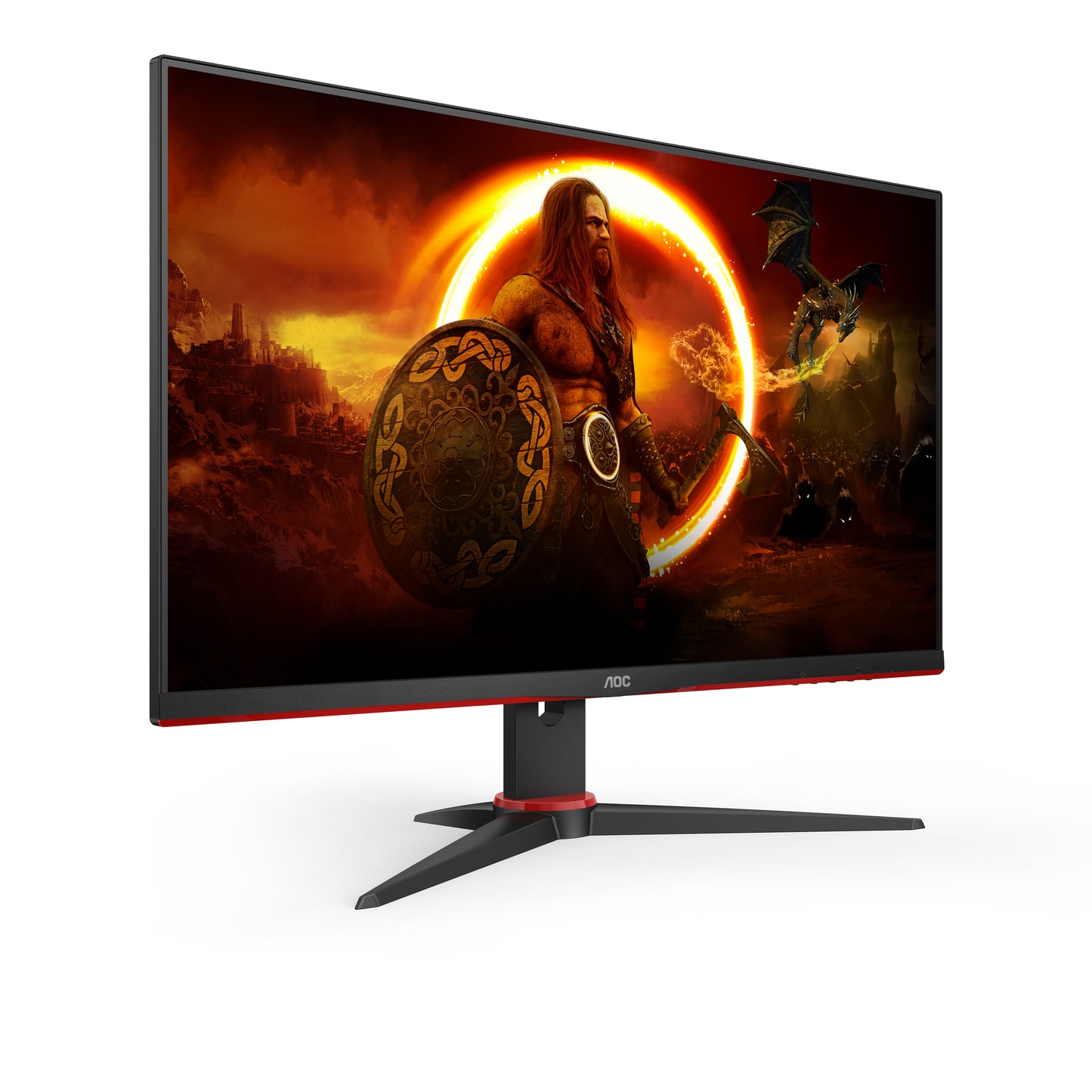 AOC - 24G2SAE/BK pantalla para PC 60 5 cm (23.8") 1920 x 1080 Pixeles Full HD Negro  Rojo