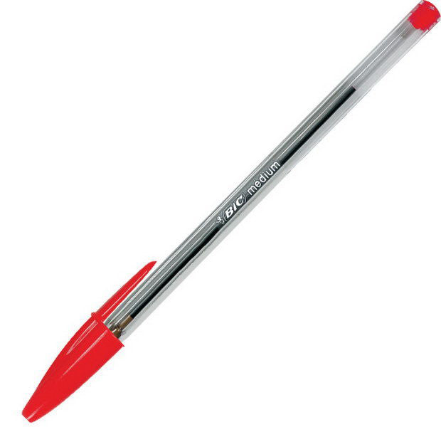 BIC - Cristal Medium Rojo Bolígrafo Medio 1 pieza(s) 8373619