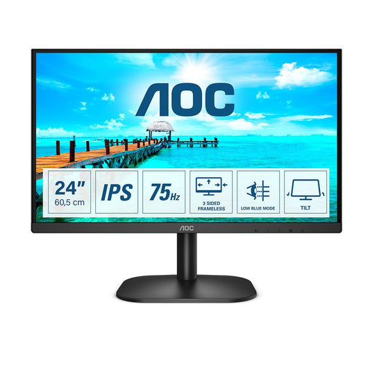 AOC - B2 24B2XD LED display 60 5 cm (23.8") 1920 x 1080 Pixeles Full HD Negro