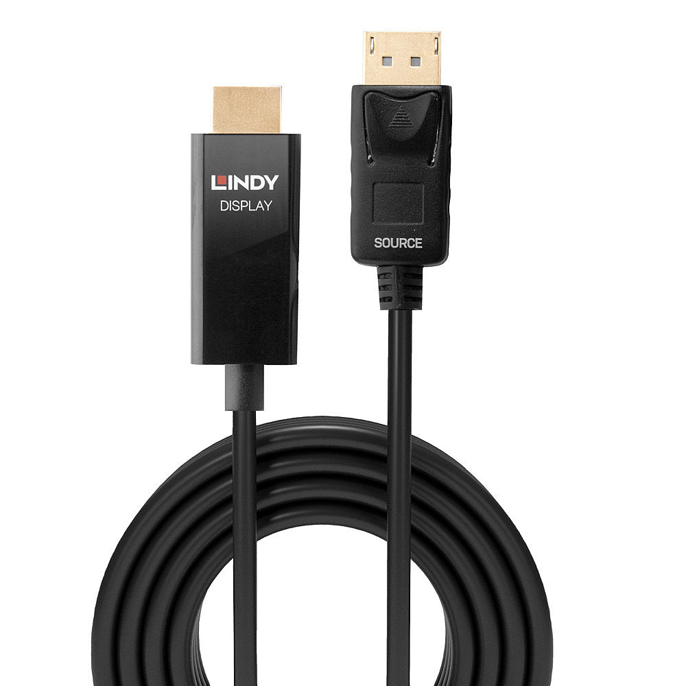 Lindy - 40927 adaptador de cable de vídeo 3 m DisplayPort HDMI tipo A (Estándar) Negro