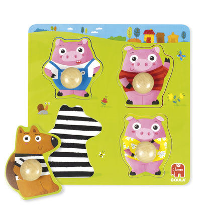 Goula - PUZZLE GOULA PIGS (1-2 AÑOS)