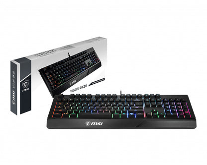 MSI - VIGOR GK20 teclado Juego USB QWERTY Español Negro