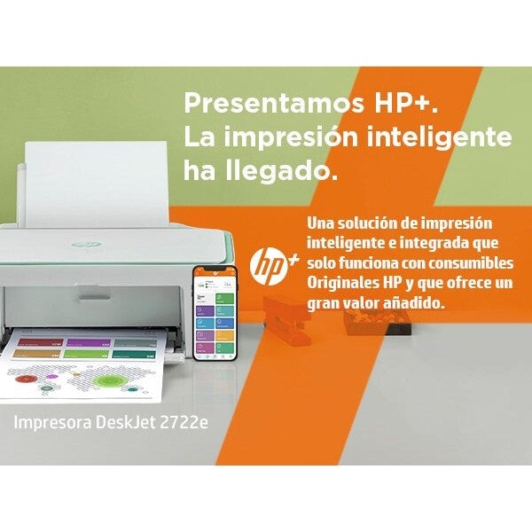 HP DeskJet Impresora multifunción 2722e