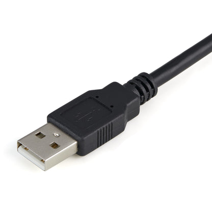 StarTech.com - Cable 1 8m USB a Puerto Serie Serial RS232 DB9 con Retención del Puerto de Asignación COM