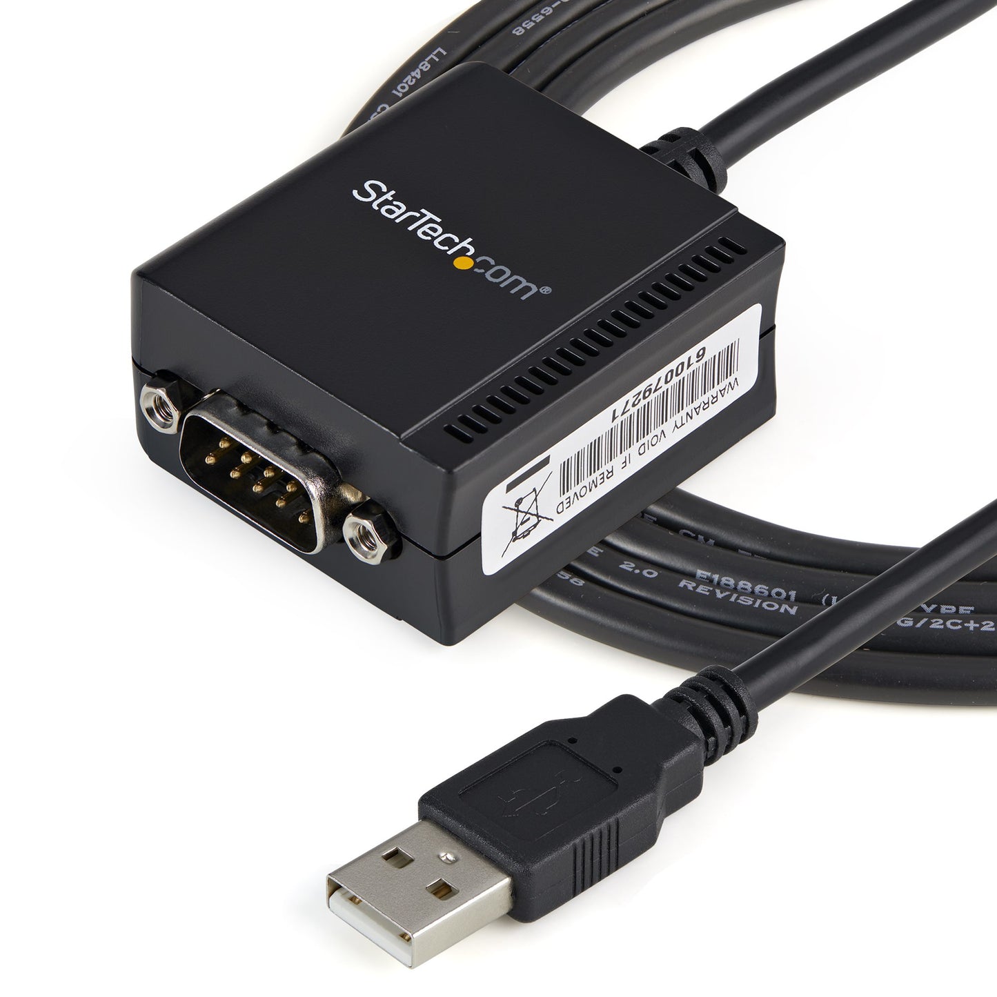 StarTech.com - Cable 1 8m USB a Puerto Serie Serial RS232 DB9 con Retención del Puerto de Asignación COM