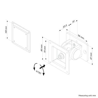 Neomounts - Soporte para barra de herramientas para monitor