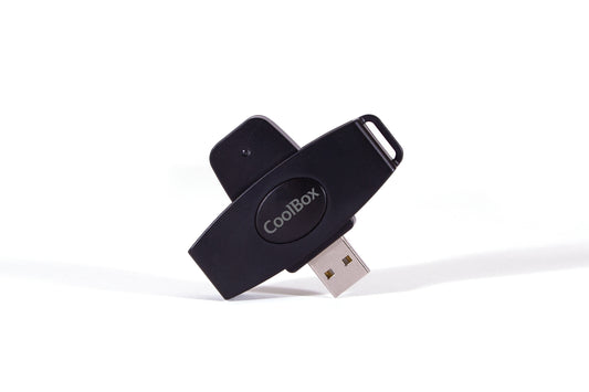 CoolBox - CSI-680 lector de tarjeta inteligente Interior / exterior USB USB 2.0 Negro