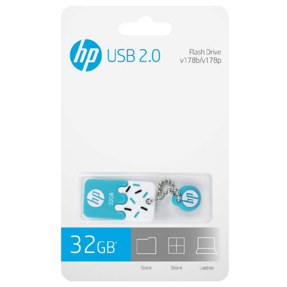 HP - v178b unidad flash USB 32 GB USB tipo A 2.0 Azul  Blanco