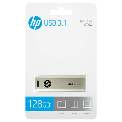 HP - x796w unidad flash USB 128 GB USB tipo A 3.2 Gen 1 (3.1 Gen 1) Plata