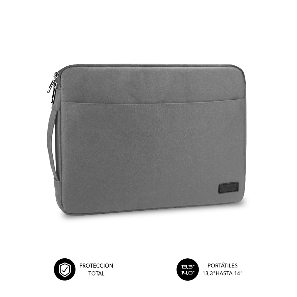 SUBBLIM - Funda Ordenador Urban Laptop Sleeve 13 3-14" Grey