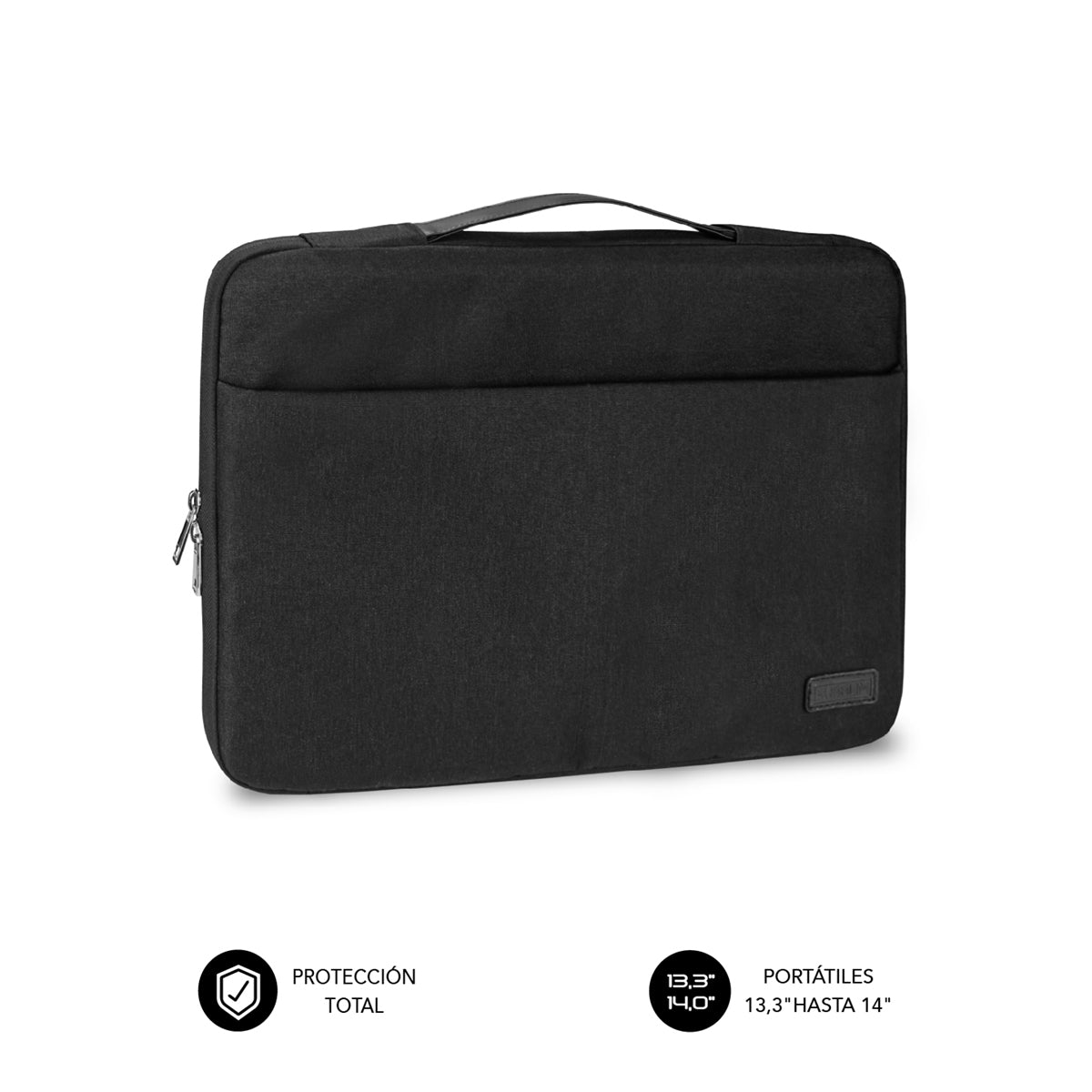 SUBBLIM - Funda Ordenador Elegant Laptop Sleeve 13 3-14" Black