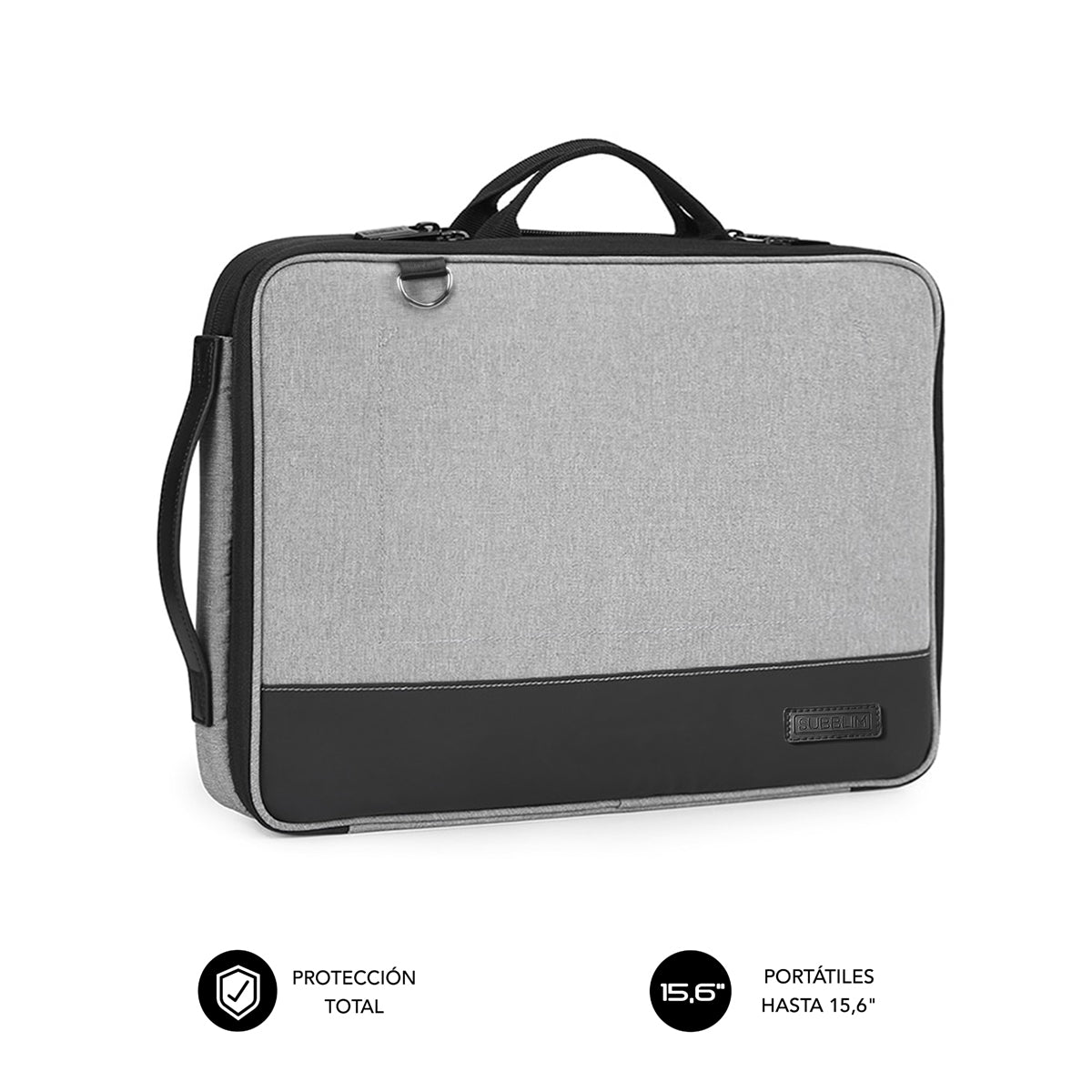 SUBBLIM - Funda Ordenador Advance Laptop Sleeve 15 6" Grey