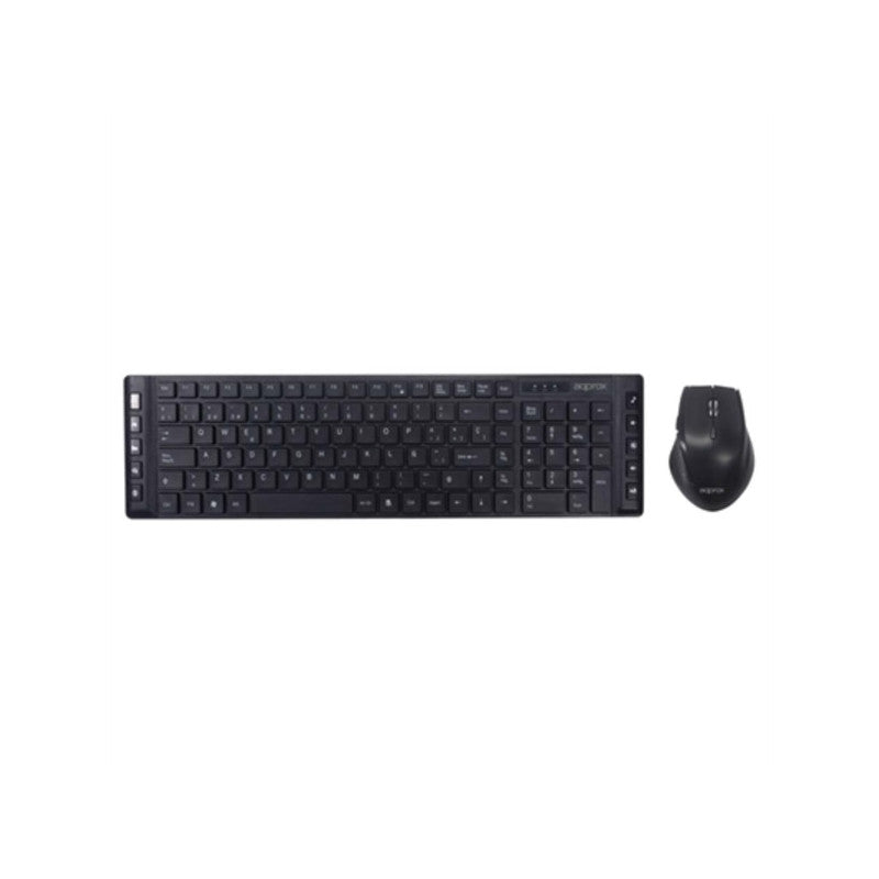 Approx - APPMX430 teclado Ratón incluido Oficina RF inalámbrico QWERTY Español Negro