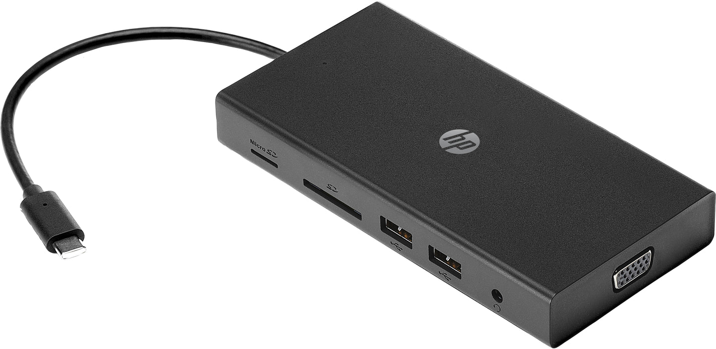 HP - Concentrador multipuerto USB-C de viaje