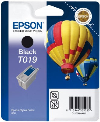 Epson - Cartucho T019 negro (etiqueta RF)