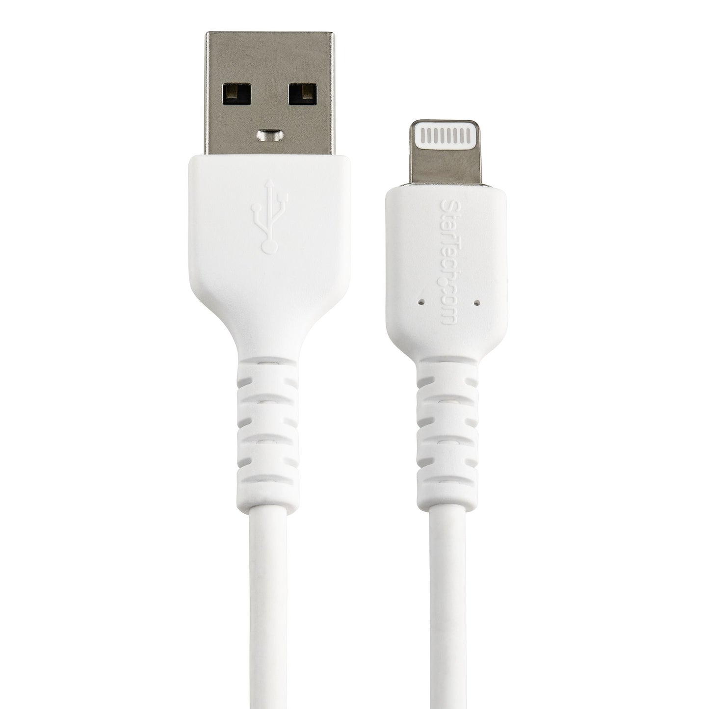 StarTech.com - Cable Resistente USB-A a Lightning de 15 cm Blanco - Cable de Sincronización y Carga USB Tipo A a Lightning con Fibra de Aramida Resistente - Certificado MFi de Apple - para iPad/iPhone 12