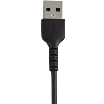 StarTech.com - Cable Resistente USB-A a Lightning de 30 cm Negro - Cable de Sincronización y Carga USB Tipo A a Lightning con Fibra de Aramida Resistente - Certificado MFi de Apple - para iPad/iPhone 12