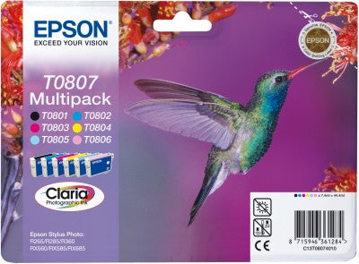 Epson - Multipack 6-colours T0807 Claria Photographic Ink