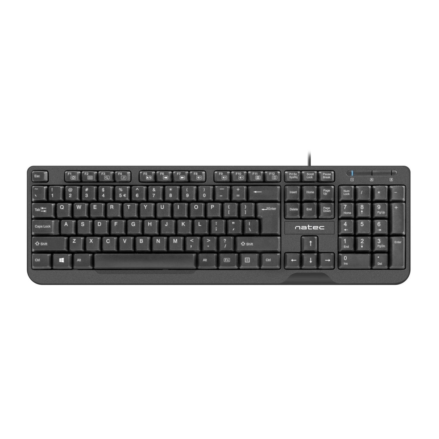 NATEC - Trout teclado Oficina USB QWERTY Español Negro