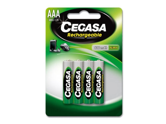 Cegasa - 104373 pila doméstica Batería recargable AAA Níquel-metal hidruro (NiMH)