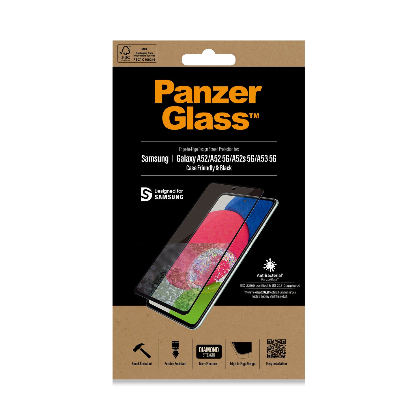 PanzerGlass - 7253 protector de pantalla o trasero para teléfono móvil Samsung 1 pieza(s)