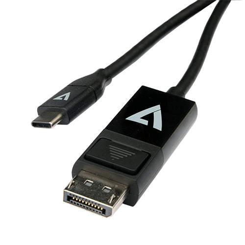 V7 - V7UCDP-2M cambiador de género para cable USB Type-C 3.2 Gen 1 DisplayPort Negro