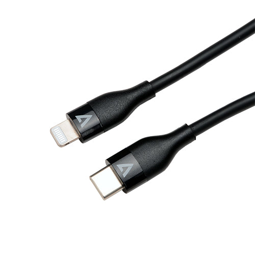 V7 - V7USBCLGT-1M cable de conector Lightning Negro