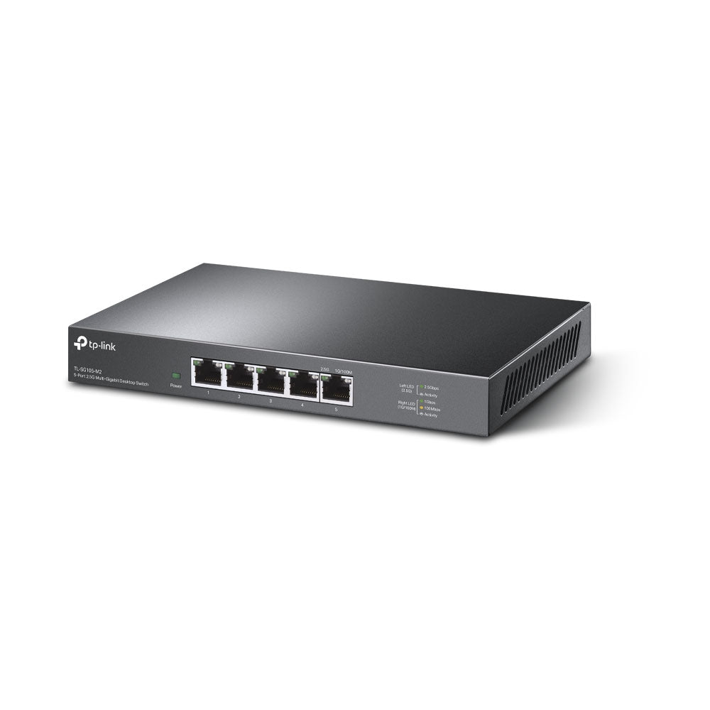 TP-Link - TL-SG105-M2 switch No administrado 2.5G Ethernet (100/1000/2500) Negro