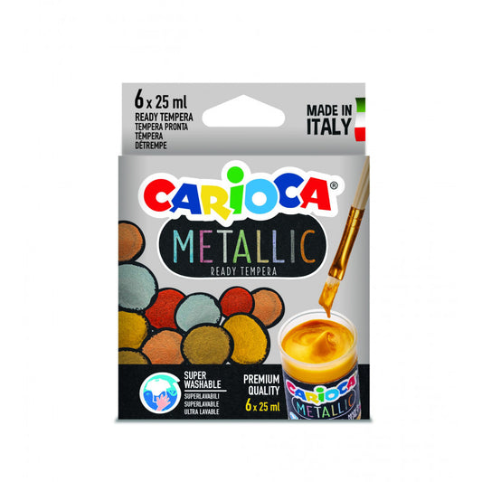 Carioca - KO026 tempera 25 ml Jarra Bronce  Cobre  Oro  Oro rosa  Plata