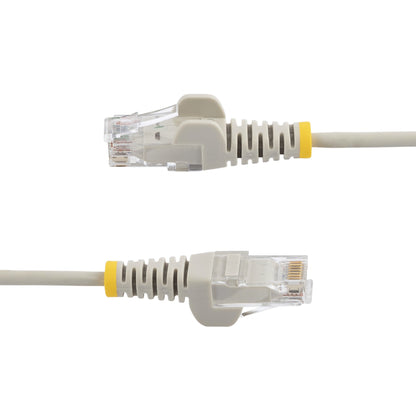 StarTech.com - Cable Cat6 de 3m - Delgado - con Conectores RJ45 sin Enganches - Gris