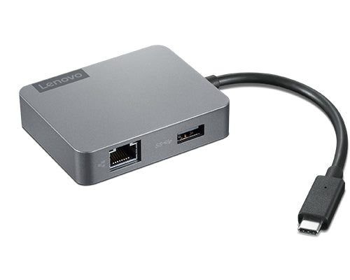 Lenovo - 4X91A30366 base para portátil y replicador de puertos Alámbrico USB 2.0 Type-C Gris