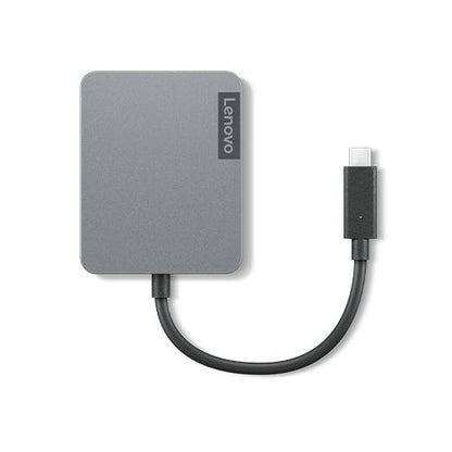 Lenovo - 4X91A30366 base para portátil y replicador de puertos Alámbrico USB 2.0 Type-C Gris