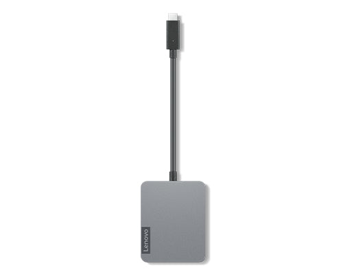 Lenovo - 4X91A30366 base para portátil y replicador de puertos Alámbrico USB 2.0 Type-C Gris