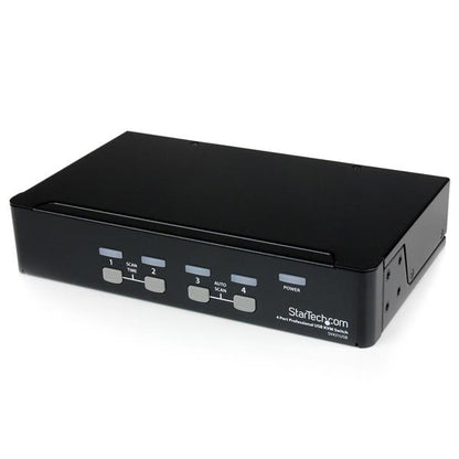 StarTech.com - Conmutador Switch Profesional KVM 4 Puertos Vídeo VGA - USB - Hasta 1920x1440