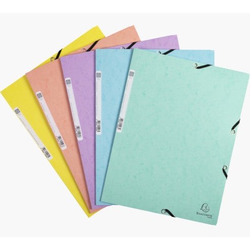 Exacompta - 55560E carpeta Cartón prensado Colores surtidos  Azul  Coral  Verde  Mauve  Amarillo A4