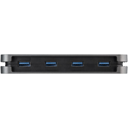 StarTech.com - Hub Ladrón USB C de 4 Puertos - 4x USB-A - Concentrador USB 3.0 Tipo C de 5Gbps (USB 3.2 Gen 1) - Hub Portátil USB-C a USB-A - con Cable de 28 5cm con Gestión de Cableado (HB30CM4AB)