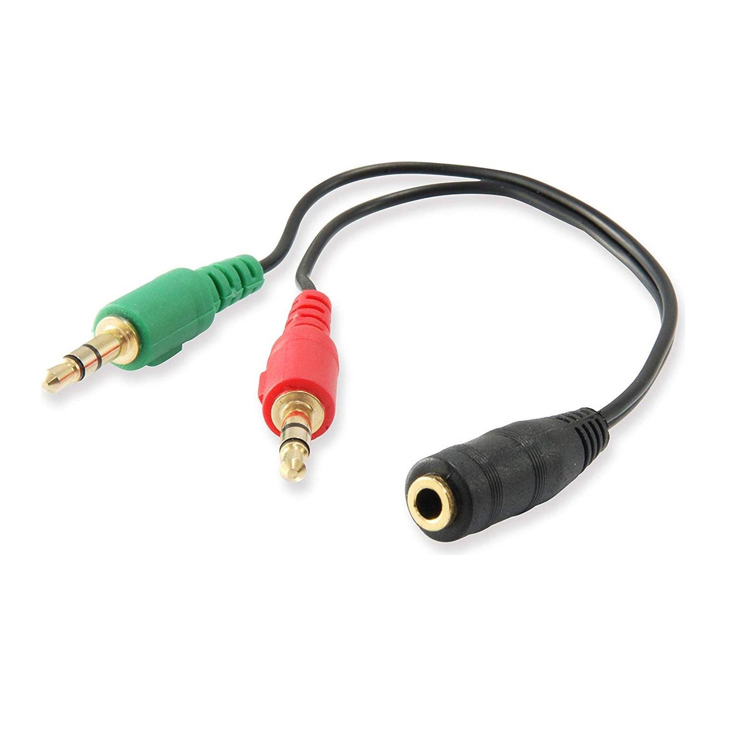 Ewent - EC1642 cable de audio 0 15 m 3 5mm 2 x 3 5mm Negro  Verde  Rojo