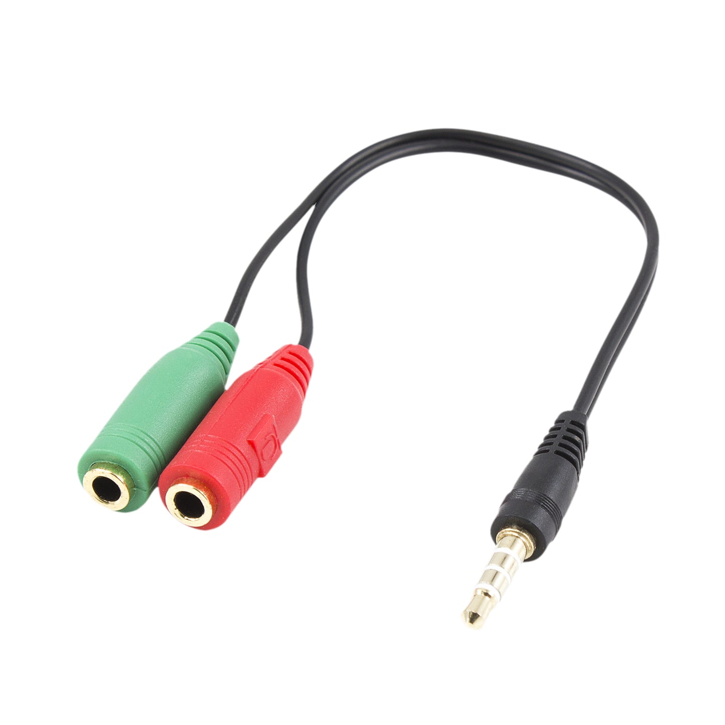 Ewent - EC1640 cable de audio 0 15 m 3 5mm 2 x 3 5mm Negro  Verde  Rojo