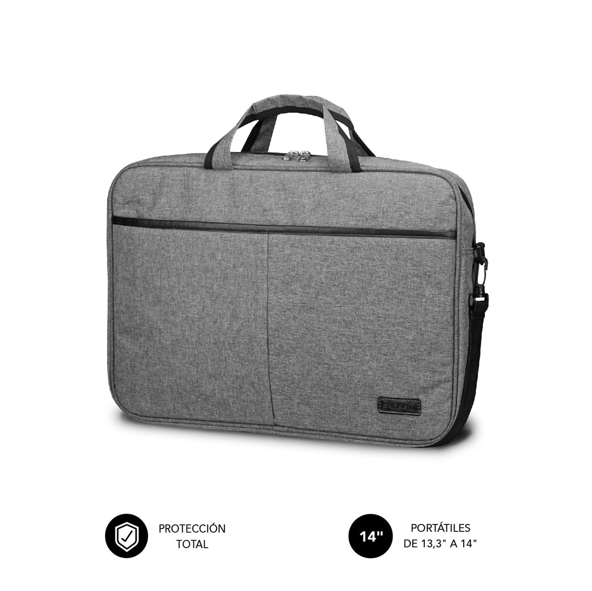 SUBBLIM - Maletín Ordenador Elite Laptop Bag 13 3-14" Grey