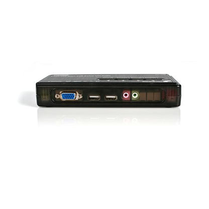 StarTech.com - Juego de Conmutador Switch KVM 4 Puertos Vídeo VGA USB 2.0 con Cables y Audio