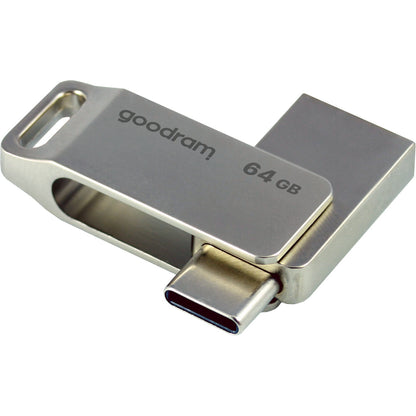 Goodram - ODA3 unidad flash USB 64 GB USB Type-A / USB Type-C 3.2 Gen 1 (3.1 Gen 1) Plata