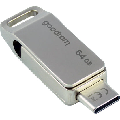 Goodram - ODA3 unidad flash USB 64 GB USB Type-A / USB Type-C 3.2 Gen 1 (3.1 Gen 1) Plata