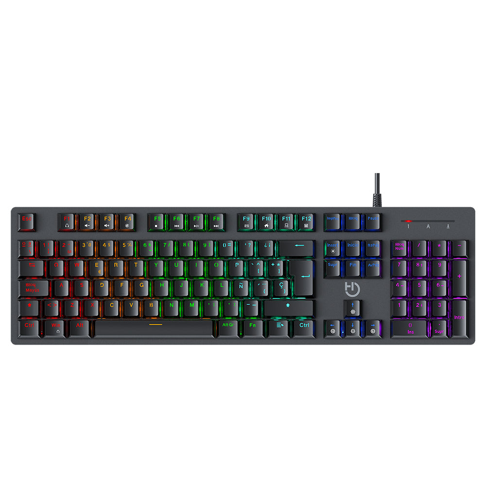 Hiditec - GK400 ARGB teclado Juego USB Negro