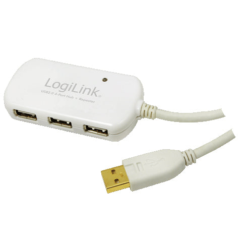 LogiLink - UA0108 hub de interfaz 480 Mbit/s Blanco