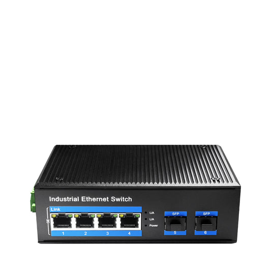 Cudy - IG1004S2P switch No administrado Gigabit Ethernet (10/100/1000) Energía sobre Ethernet (PoE) Negro