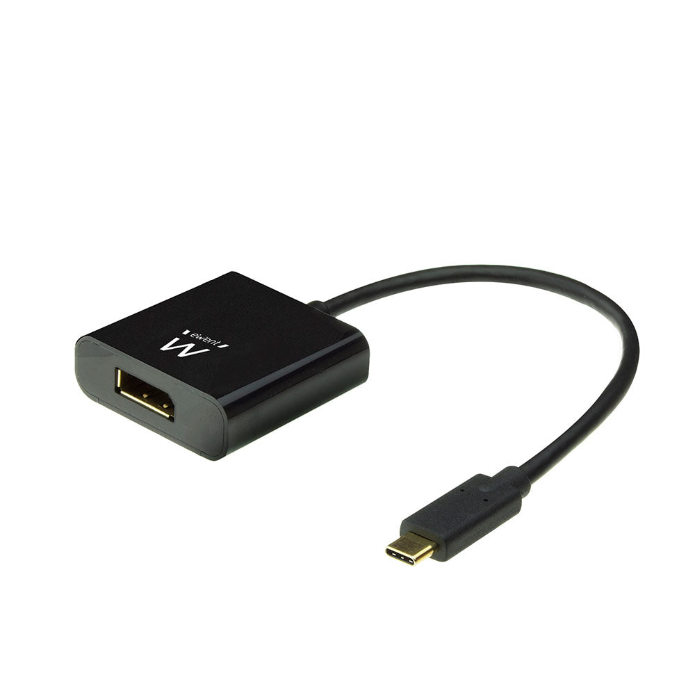 Ewent - EW9825 adaptador de cable de vídeo 0 15 m USB Tipo C DisplayPort Negro