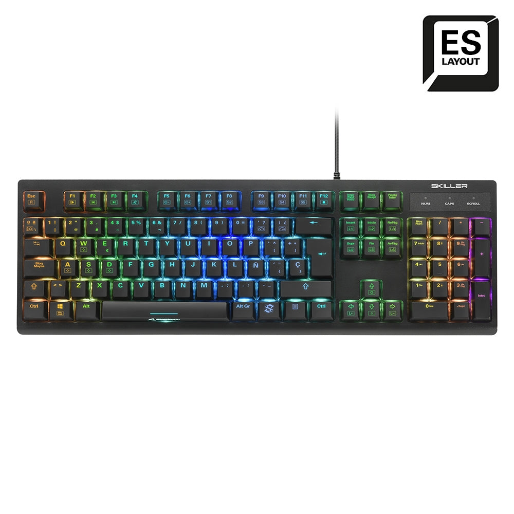 Sharkoon - SKILLER SGK30 teclado Juego USB QWERTY Español Negro