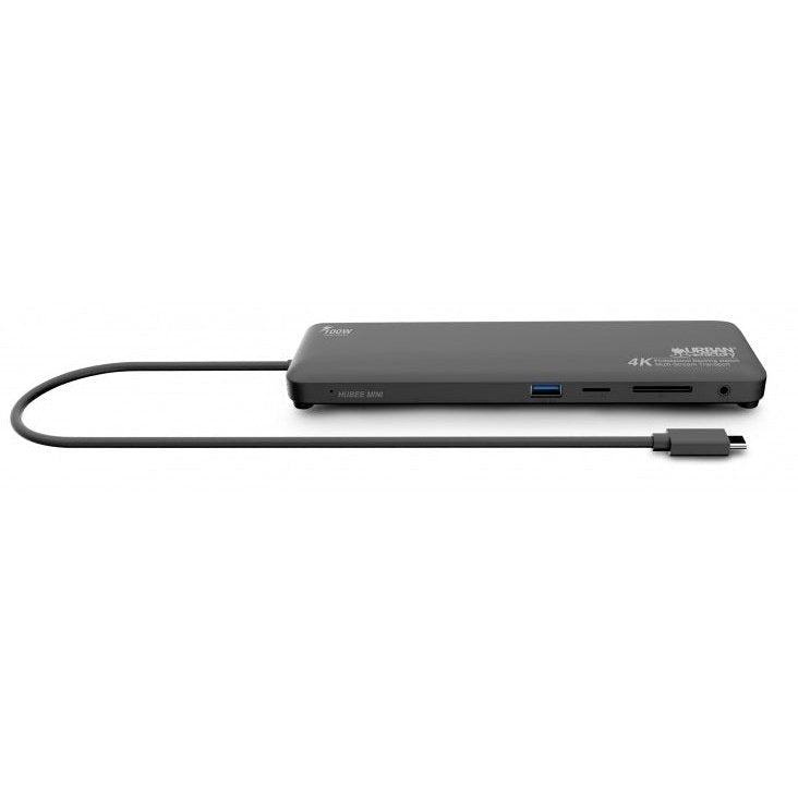 Urban Factory - TCD45UF base para portátil y replicador de puertos Alámbrico USB 3.2 Gen 1 (3.1 Gen 1) Type-C Negro